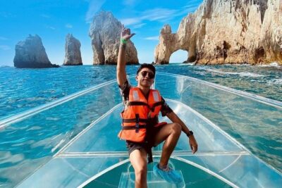 1 hour Private Navigation in Transparent Boat Arco de Los Cabos - El Arco Stop: What You See from a Transparent Hull