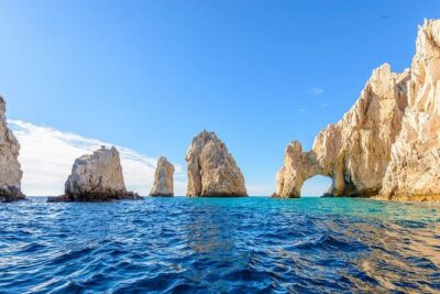 2x1 Tour: Cabo San Lucas Arch + Camels Ride + Pick up! - Boat time at Los Arcos: seeing the arch from the water