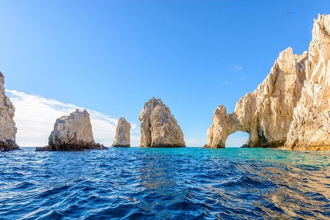 2x1 Tour: Cabo San Lucas Arch + Camels Ride + Pick up! - Boat time at Los Arcos: seeing the arch from the water