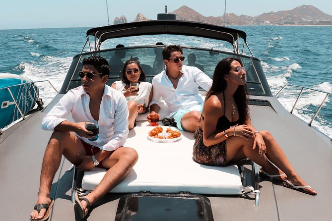 3Hr Private Yacht Cruise in Cabo As if you were aboard your own Private Yacht.Al - Paddleboard and snorkel gear: the included water toys matter