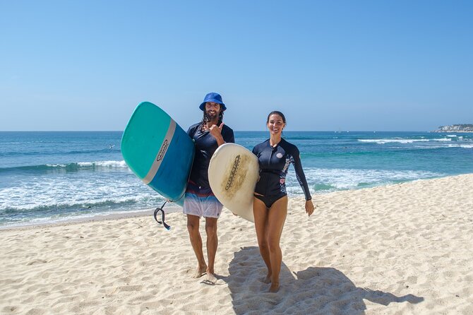 90 Min Surf Lesson / Great for Beginners - Lesson pace: sand drills first, then real waves