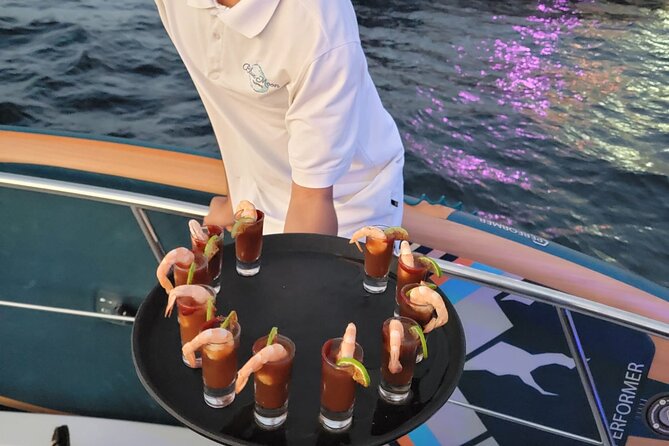 All Inclusive HUGE 75ft Yacht Up to 50 Guests Early Bird Promo - Chef-made meals, ceviche, and cocktails that stay on tempo