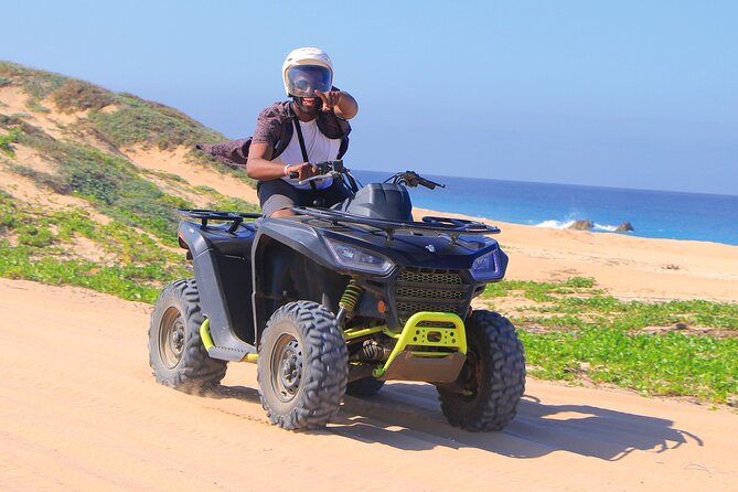 Beach ATV and Sky Bike Tour in Cabo - Suit up: helmets, goggles, bandanas, and a quick ATV lesson