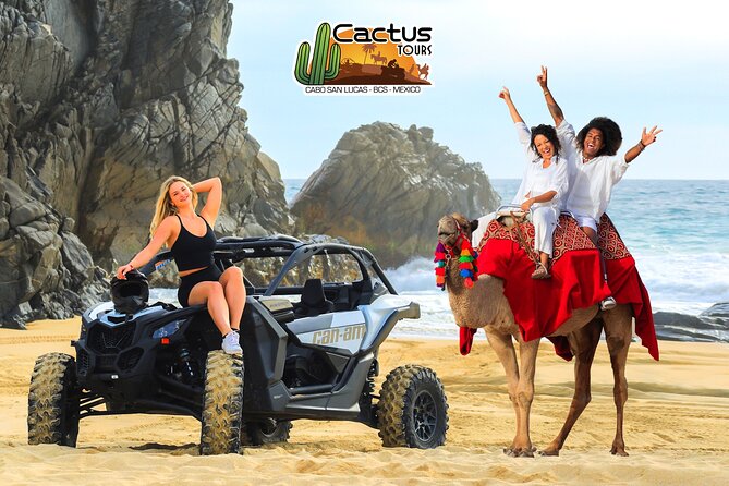 Beach CAN-AM SXS X3 and Camel Ride in Cabo - Cactus Tours stop: check-in, safety talk, and the entrance fee reality