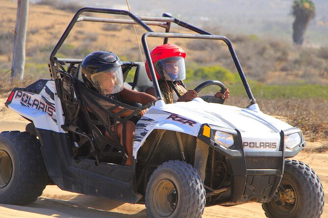 Beach CAN-AM SXS X3 and Horseback Ride in Cabo - Playa Migriño Beach: Dunes, Golden Sand, and Winter Whale Odds