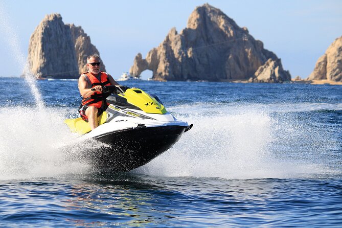 Cabo San Lucas Bay Guided Jet Ski 1 hour Rental - Medano Beach timing and what happens before you hit the water