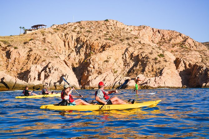 Cabo San Lucas Glass Bottom Kayak Tour and Snorkel at Two Bays - Stop 1: Santa María Bay for Crystal Water and Fish Watching