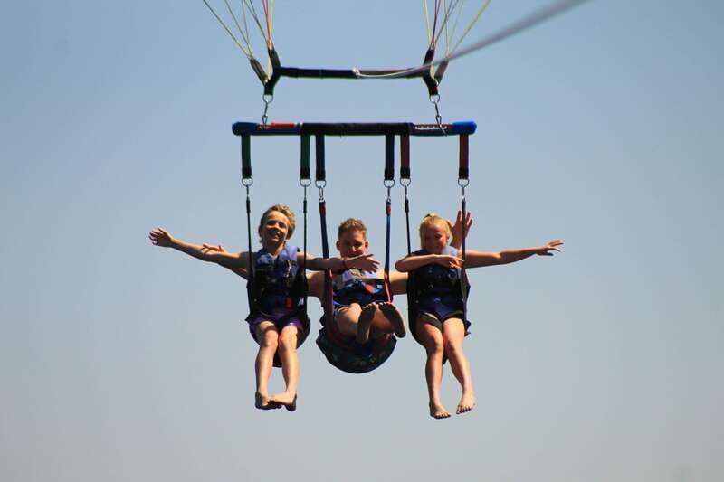 Cabo San Lucas: Parasailing Experience - What happens after you board: the short boat ride and the quick safety briefing