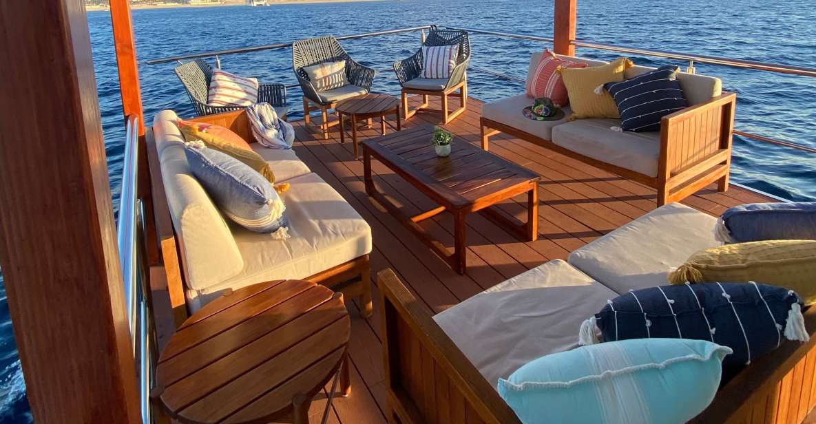 Cabo San Lucas: Private Catamaran Cruise - Onboard comfort: lounge seating, bathrooms, cocktails, and paddle boards