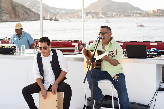 Cabo Sunset Dinner Cruise with Live Music & Open Bar on Cabo Wave - Stop 2: Playa de los Amantes as the Sun Drops