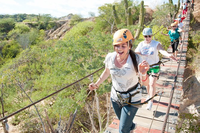 Cabo Zip-line and Rappelling Adventure - Seven ziplines plus suspension bridge and rappelling