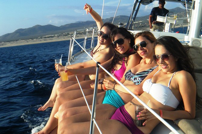 Lands End Luxury Sail and Snorkel Cruise in Cabo San Lucas - Playa de los Amantes from the water: romance beach, Cabo-style