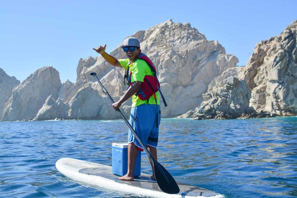 Los Cabos Arch & Playa del Amor Tour by Glass Bottom Kayak - Los Cabos break time: snacks and reset moments