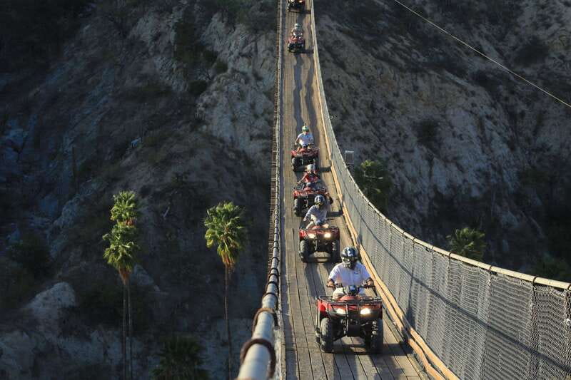Los Cabos: ATV Off-Road Adventure – Cross the Wooden Bridge - Los Cabos Canyon Bridge: the 1082-foot hanging wooden moment