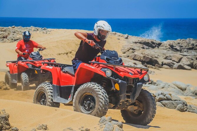 Los Cabos ATV Tour Double Rider - The thrill factor: desert trails plus a real beach finish