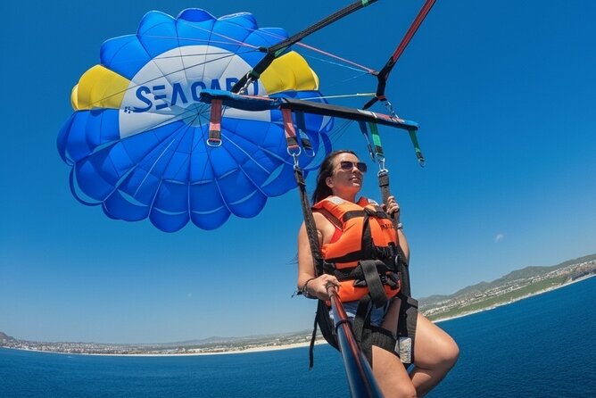 Los Cabos Parasailing Adventure Skybound over Cabo San Lucas Bay - The Aerial Route: El Arco, Playa de los Amantes, and Land’s End Views