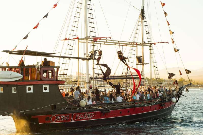 Los Cabos: Pirate Ship Sunset Cruise & Show with Dinner - The dance show near the Arch of Cabo San Lucas