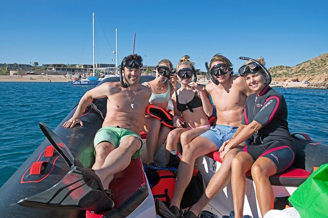 Los Cabos Snorkeling Tour by Speed Boat with Photos Included - What’s Included for $89: Snorkeling Gear, Snacks, Drinks, and Photos