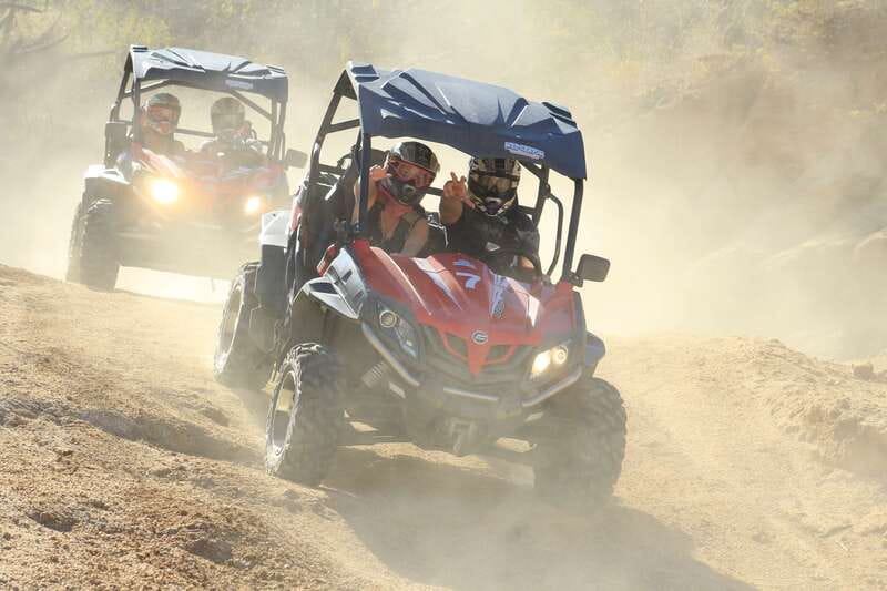 Los Cabos: Ultimate UTVs Adventure, Cross the Wooden Bridge - Canyon, Rocky Areas, Hills, Brook, and Beach Runs