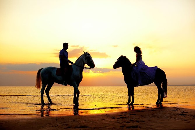Love is in the air: Private Cabo Beach Sunset Horse Ride W Dinner - Cabo’s 4:00 pm sunset ride: desert trails to beach dinner