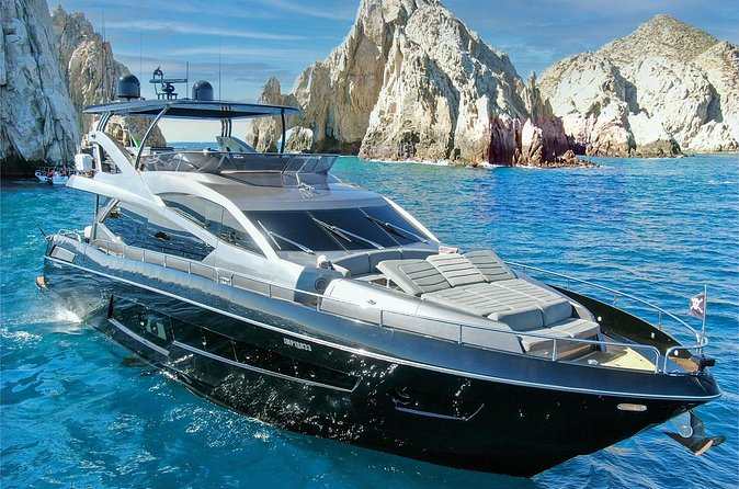 Luxury Black Yacht in Cabo - Medano Beach: handmade drinks, food, and more water-toy time