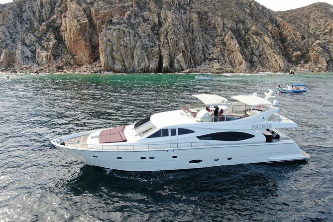 Luxury Yacht Charter in Cabo San Lucas - Ferretti 88ft. - Snorkeling equipment and water toys: getting the most from Medano Beach