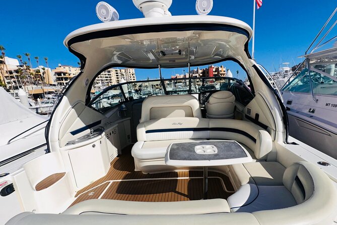 Luxury Yacht Tour in Los Cabos 45FT SeaRay Sundancer - Private group value: up to 10 people, your pace, your space