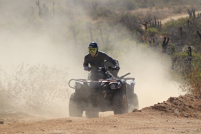 Migriño Beach & Dunes off-road Tour ATV - Food and the wait after riding: plan for dust and downtime