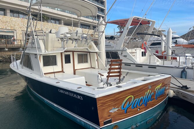 Pacifictime Sports Fishing in Cabos san lucas - Crew Work and English: Captain Paulo, Eddie, and the Team Approach
