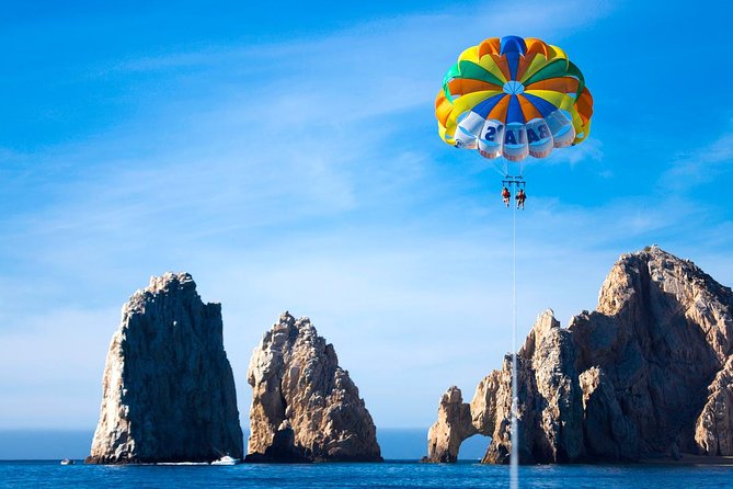 Parasailing Adventure in Los Cabos - El Arco de Cabo San Lucas From Above: The View You Came For