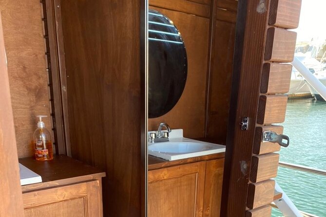 Private Cabo Catamaran with Water Toys for up to 20 Guests - Onboard Comfort That Makes a Difference: Restroom, Music, and Space
