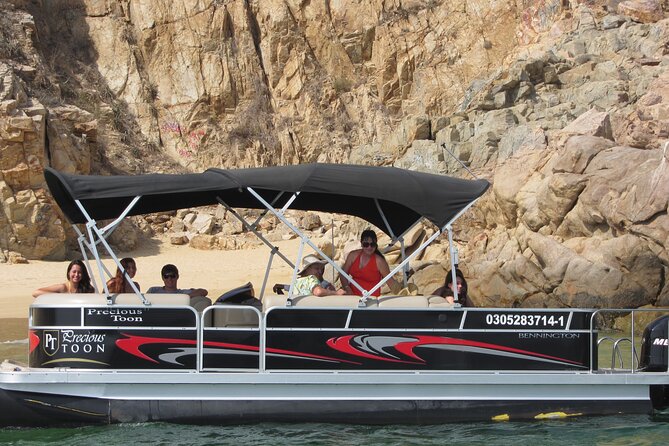 Private Customized Tritoon Boat rental, Snorkeling, Sunset. - Stop 3 in Cabo San Lucas: privacy for proposals and vow renewals