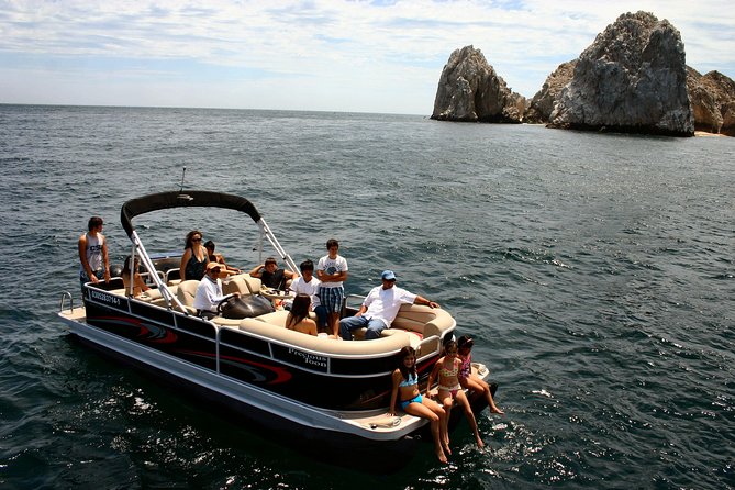 Private Luxury Pontoon Boat, Snorkel, Arch, Sunset & byond - Private luxury pontoon vs. regular boats in Cabo