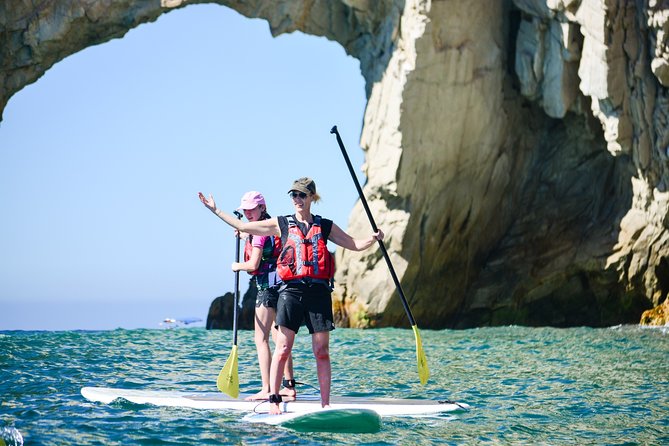 Private Paddleboard and snorkel at the arch - SUP training first: how the guide helps you paddle like a pro