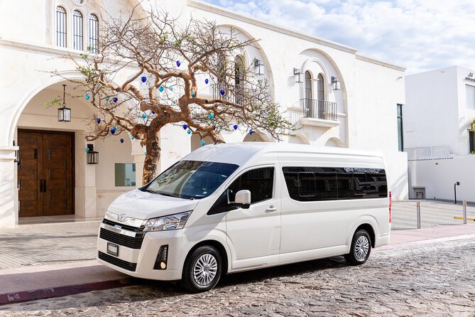 Private VAN Round-Trip from Airport to Hotels in The Corridor - From SJD to Your Hotel: The Point of This Transfer
