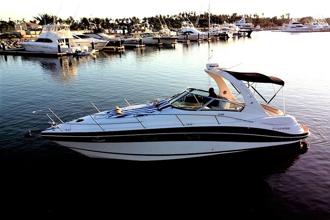 Private yacht charter for cruising & snorkeling in Cabo San Lucas - Food, drinks, and the onboard bar setup