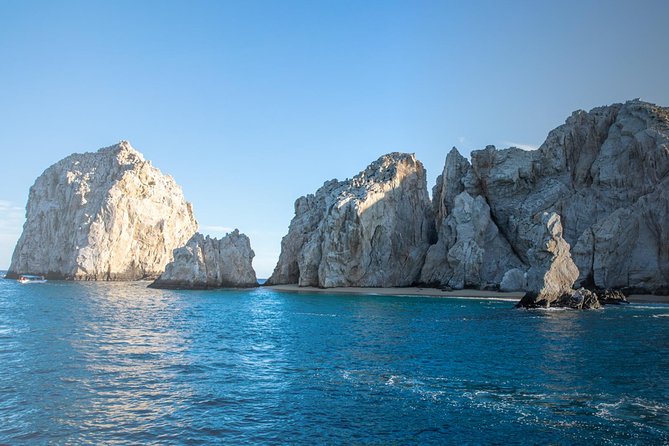 Snorkel & Explore Pelican Rock by Glass Boat + Photos - Stop 1: El Arco de Cabo San Lucas and the sea lion show