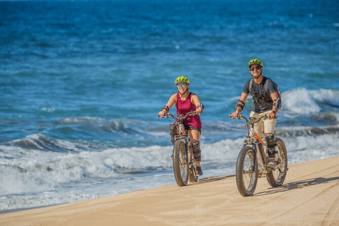 Sunset E-bike Beach Ride with Mexican Dinner and Margaritas - Margaritas, mole, and the unlimited Mexican buffet setup