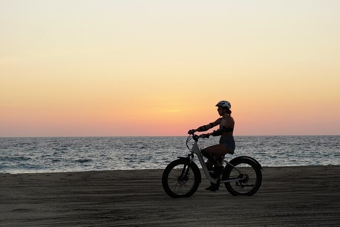 Sunset E-bike Beach Ride with Mexican Dinner and Margaritas - From private ranch to kitted-up comfort