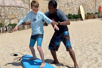 Surf Lessons in CABO with Mexico Surf Champ! - Costa Azul start point and how the 2-hour lesson plays out