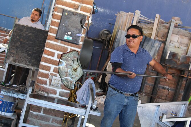 Two Capes City Tour - Baja Blown Glass Factory: Recycled-Glass Art and Tequila Samples